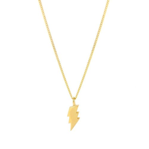 Laura Gravestock Dainty Lightning Necklace 18ct Gold Plated Silver Laura Gravestock Dainty Lightning Necklace 18ct Gold Plated Silver