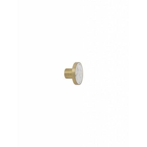 ferm LIVING Hook - Stone - Large - Marble White ferm LIVING Hook - Stone - Large - Marble White