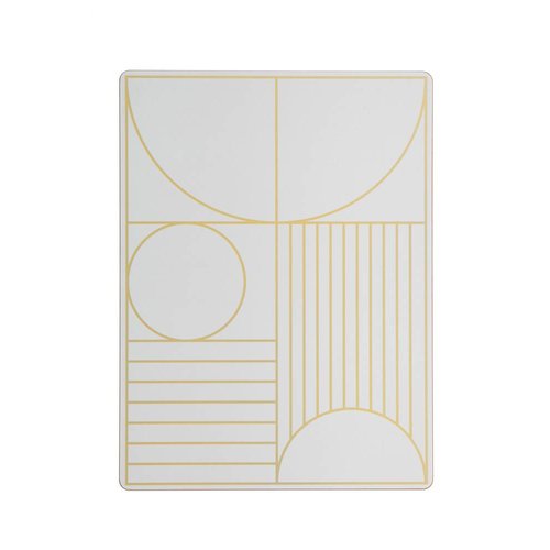 ferm LIVING Outline Dinner Mat - Off White ferm LIVING Outline Dinner Mat - Off White