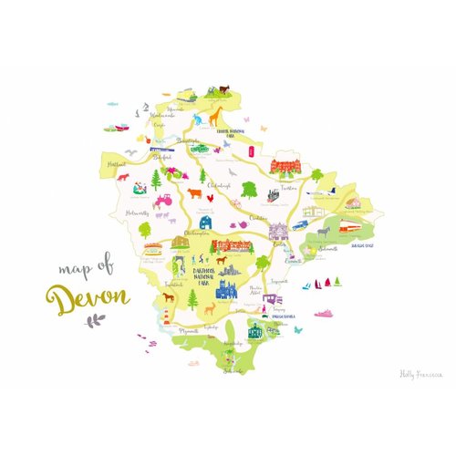 Holly Francesca Map of Devon A3 Holly Francesca Map of Devon A3