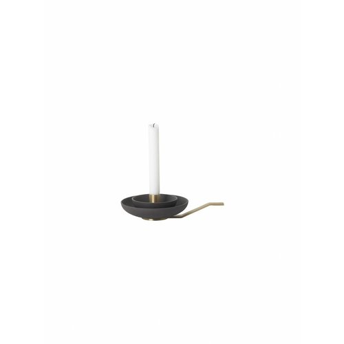 ferm LIVING Around Candle Holder - Charcoal ferm LIVING Around Candle Holder - Charcoal