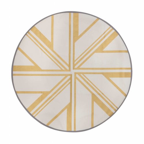 ferm LIVING Gold Star Round Floor Mat ferm LIVING Gold Star Round Floor Mat