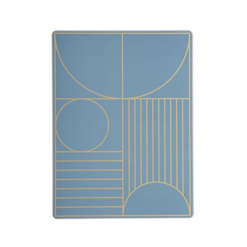 ferm LIVING Outline Dinner Mat - Dusty Blue ferm LIVING Outline Dinner Mat - Dusty Blue