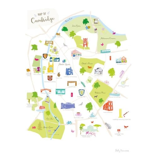 Holly Francesca Map of Cambridge - A3 Holly Francesca Map of Cambridge - A3