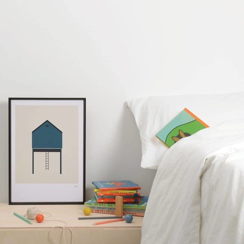 Tom Pigeon Tin Shed 2 - Blue Print - A3 Tom Pigeon Tin Shed 2 - Blue Print - A3