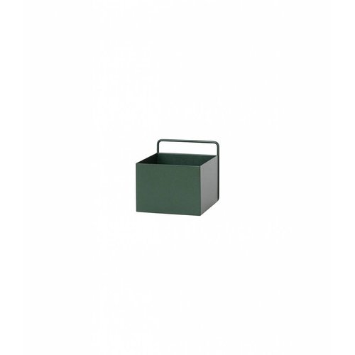 ferm LIVING Wall Box - Dark Green - Square ferm LIVING Wall Box - Dark Green - Square