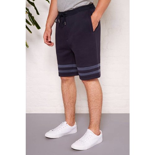 HYMN London 'AGASSI' Navy Stripe Jersey Short HYMN London 'AGASSI' Navy Stripe Jersey Short