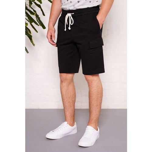 HYMN London 'CARGO' Black Drawstring Shorts HYMN London 'CARGO' Black Drawstring Shorts