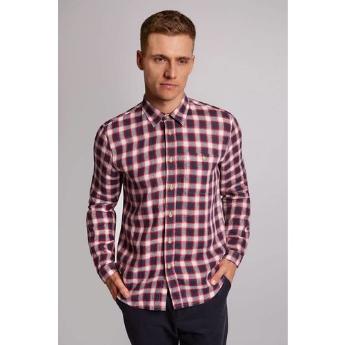 HYMN London 'ALFRESCO' Cotton/Linen Check Shirt - Small HYMN London 'ALFRESCO' Cotton/Linen Check Shirt - Small