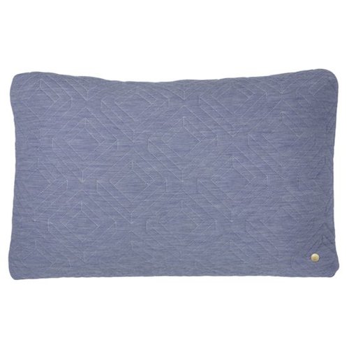 ferm LIVING Quilt Cushion - Light Blue 60x40 ferm LIVING Quilt Cushion - Light Blue 60x40