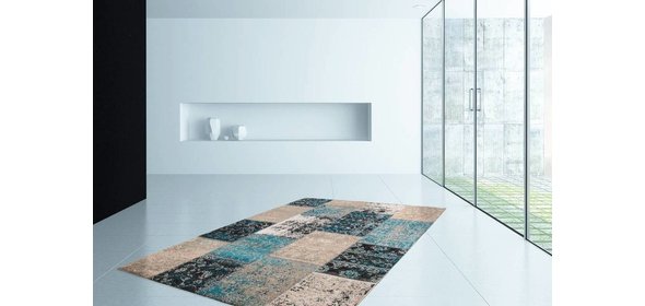 Cocoon Vloerkleed 160x230 Blauw 990 Kayoom Cocoon Vloerkleed 160x230 Blauw 990