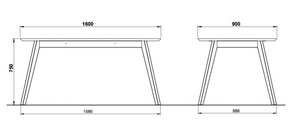 Calvi Eettafel Wit Germania Calvi Eettafel Wit