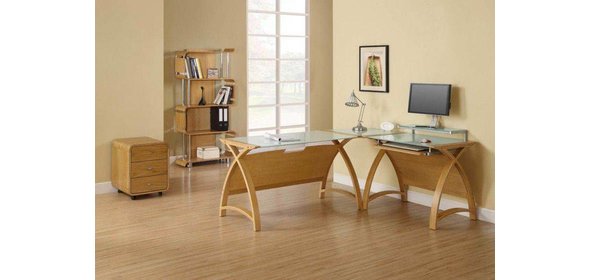 PC-201 Hoekbureau Eiken Jual Furnishings PC-201 Hoekbureau Eiken