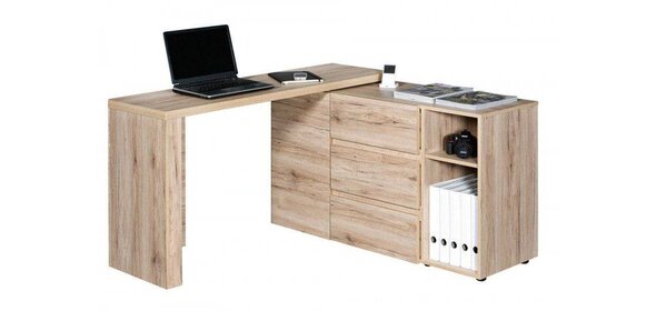 Fonsie Hoekbureau Sanremo Eiken Jahnke Moebel Fonsie Hoekbureau Sanremo Eiken