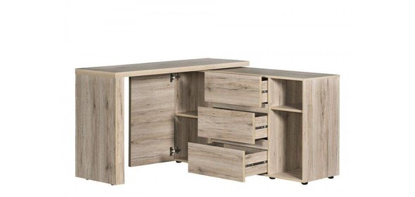 Fonsie Hoekbureau Sanremo Eiken Jahnke Moebel Fonsie Hoekbureau Sanremo Eiken