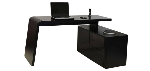 CSL 465 Black Hoekbureau Jahnke Moebel CSL 465 Black Hoekbureau