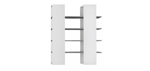 Line Boekenkast Large Grijs Eiken Benvenuto Design Line Boekenkast Large Grijs Eiken
