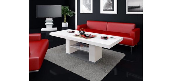 Matera Two Salontafel Hoogglans Wit Hubertus Meble Matera Two Salontafel Hoogglans Wit