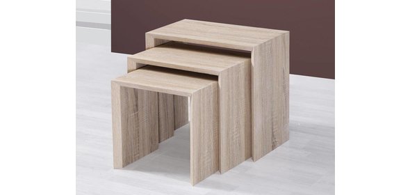 Joker Bijzettafel Set Sonoma Eiken Monaica Joker Bijzettafel Set Sonoma Eiken
