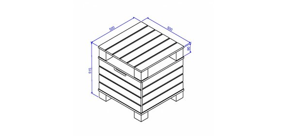 Pallet Bijzettafel Jual Furnishings Pallet Bijzettafel