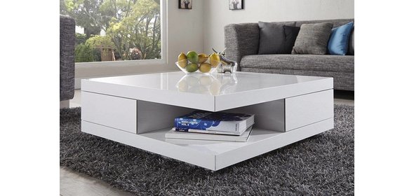 Dundee Salontafel Hoogglans Wit Monaica Dundee Salontafel Hoogglans Wit