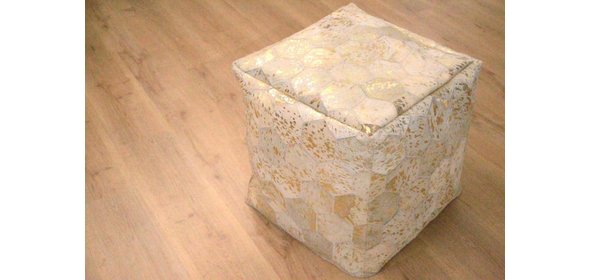 Spark Poef Ivory/Goud 200 Kayoom Spark Poef Ivory/Goud 200