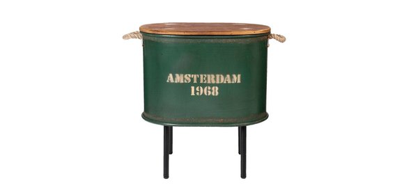 Mabel Bijzettafel Set Ovaal Groen Clayre en Eef Mabel Bijzettafel Set Ovaal Groen