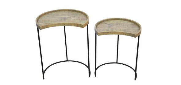 Danischa Bijzettafel Set Naturel Davidi Design Danischa Bijzettafel Set Naturel