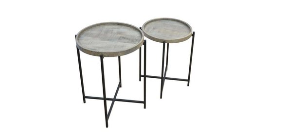 Alvena Bijzettafel Set Leem Davidi Design Alvena Bijzettafel Set Leem