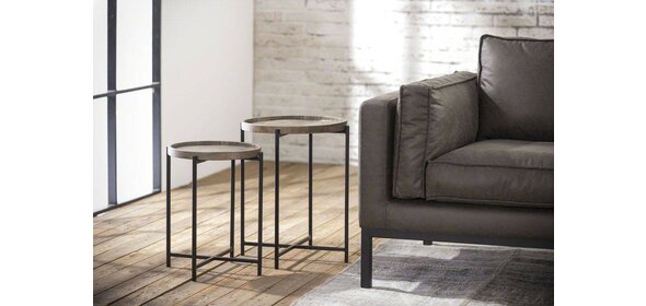 Alvena Bijzettafel Set Leem Davidi Design Alvena Bijzettafel Set Leem