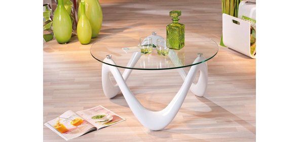 Valentine Salontafel Hoogglans Wit Interlink SAS Valentine Salontafel Hoogglans Wit