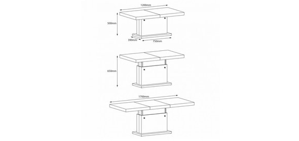 Matera Lux Salontafel Walnoot/Wenge Hubertus Meble Matera Lux Salontafel Walnoot/Wenge