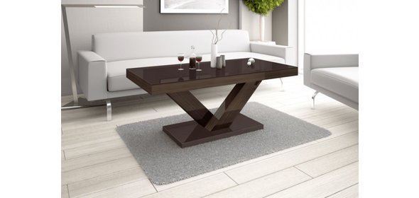 Victoria mini Salontafel HG Wengé/Walnoot Hubertus Meble Victoria mini Salontafel HG Wengé/Walnoot