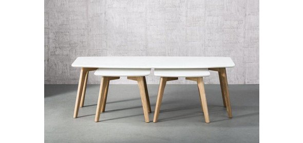 Logan Salontafel Wit Davidi Design Logan Salontafel Wit