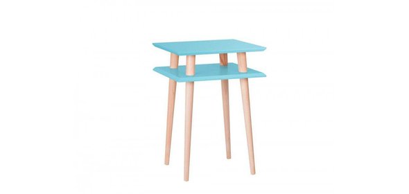 Ufo Square Bijzettafel High Turquoise Ragaba Ufo Square Bijzettafel High Turquoise