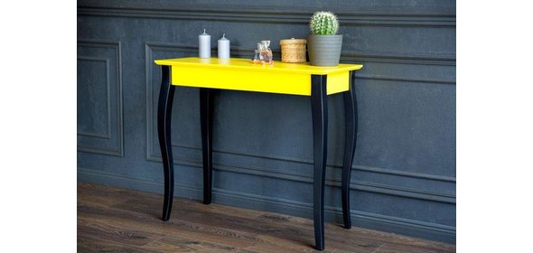 Lillo Sidetable Zwart/Geel Ragaba Lillo Sidetable Zwart/Geel