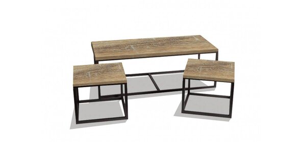 Hamilton Salontafel Set Oud Eiken Monaica Hamilton Salontafel Set Oud Eiken
