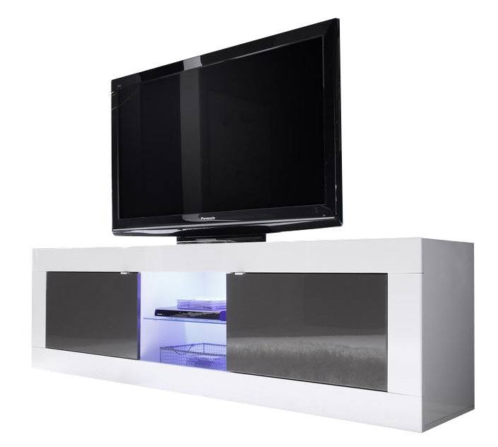 Benvenuto Design Modena TV meubel Big HG Wit/Antraciet+LED