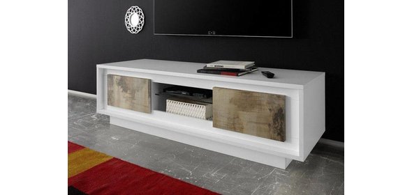 Sky TV meubel Wit/Eiken Benvenuto Design Sky TV meubel Wit/Eiken