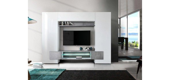 Incastro TV Wandmeubel Beton Benvenuto Design Incastro TV Wandmeubel Beton