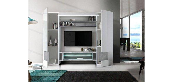 Incastro TV Wandmeubel Beton Benvenuto Design Incastro TV Wandmeubel Beton