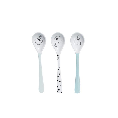 Done by Deer Spoon, Happy dots, 3 pcs., blue Done by Deer Done by Deer Spoon, Happy dots, 3 pcs., blue Done by Deer