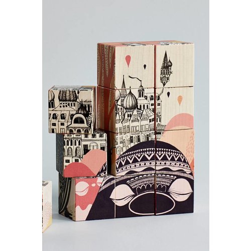 Mini Empire Wooden blocks 12 pcs 4cm Mini Empire Wooden blocks 12 pcs 4cm