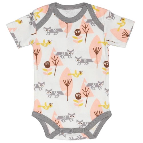 Fresk Fresk romper Pink fox korte mouw Fresk Fresk romper Pink fox korte mouw