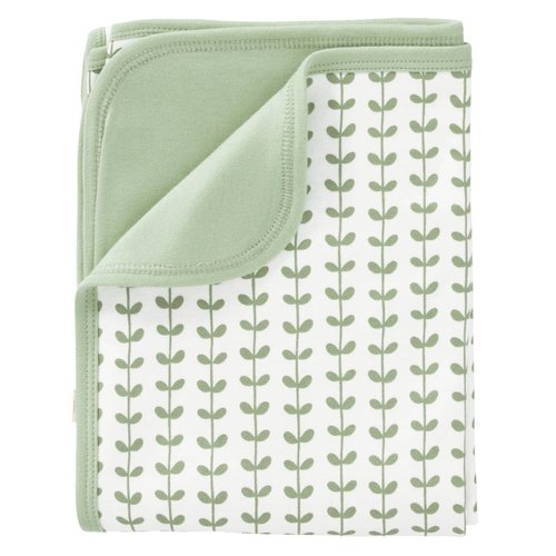 Fresk Fresk Babydeken Leaves Mint 80x100 cm Fresk Fresk Babydeken Leaves Mint 80x100 cm
