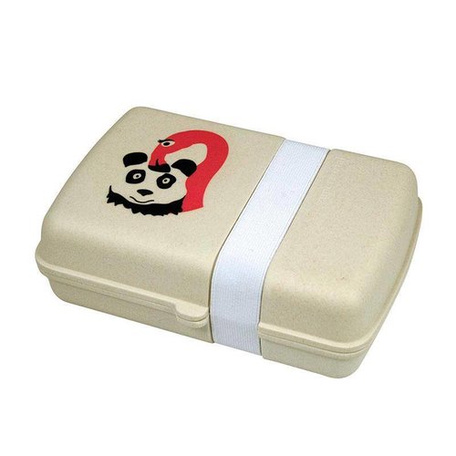 Lunchbox Flamingo en panda , Biologisch bamboe en mais Lunchbox Flamingo en panda , Biologisch bamboe en mais