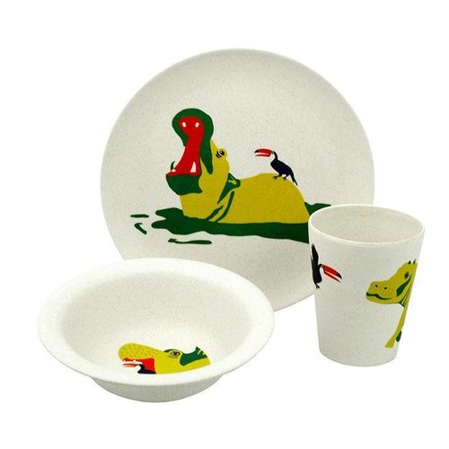Bamboe eetset Hippo Bamboe eetset Hippo