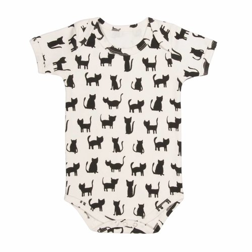 Trixie Trixie romper Black Cats korte mouwen Trixie Trixie romper Black Cats korte mouwen