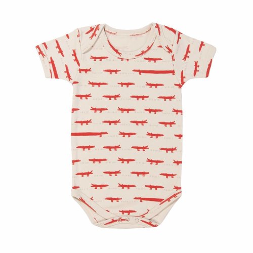 Trixie Trixie romper Red Crocodile korte mouwen Trixie Trixie romper Red Crocodile korte mouwen