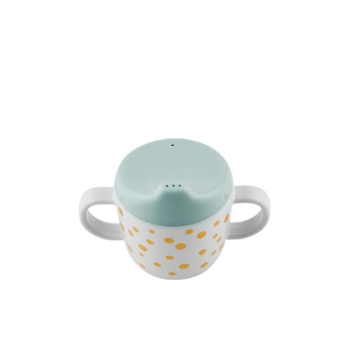 Done by Deer Done by Deer 2-handle cup, Happy dots gold Done by Deer Done by Deer 2-handle cup, Happy dots gold